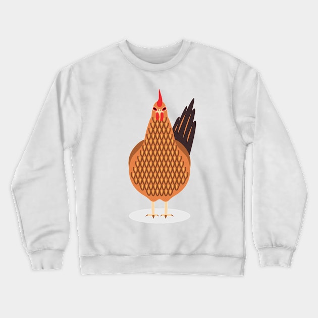 A Cute Chicken Crewneck Sweatshirt by iswenyi Art